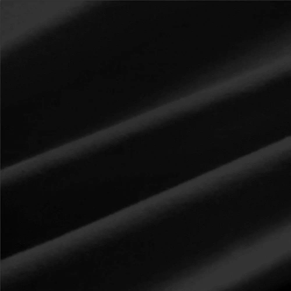 200 Thread Count Egyptian Cotton 40cm Deep Fitted Sheet — Black, Double - Image 7