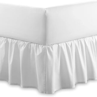 Filo Magico Egyptian Cotton Frilled Fitted Valance Sheet - 40 cm Drop