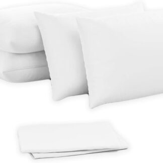 Ghazlan 200 Thread Count Egyptian Cotton Housewife Pillowcases - 4 Pack
