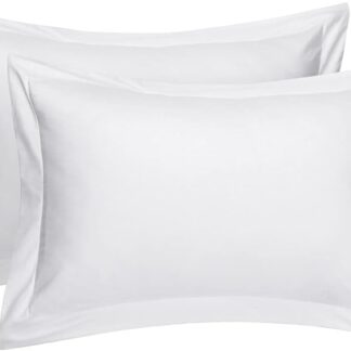 Ghazlan 400 Thread Count Egyptian Cotton Oxford Pillowcases - 2 Pack