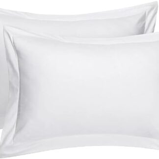 Ghazlan 400 Thread Count Egyptian Cotton Oxford Pillowcases - 4 Pack